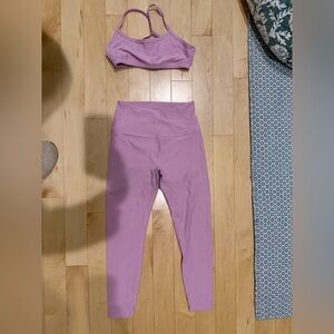 Beyond Yoga Space Dye Pink Haze Heather Set